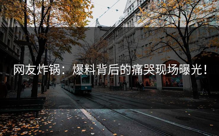 网友炸锅：爆料背后的痛哭现场曝光！